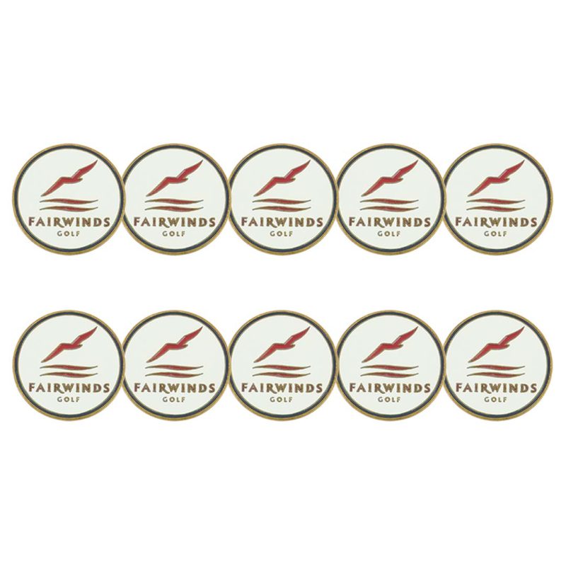 ahead Fairwinds Golf Ball Markers FAIRWINDS WHT 3