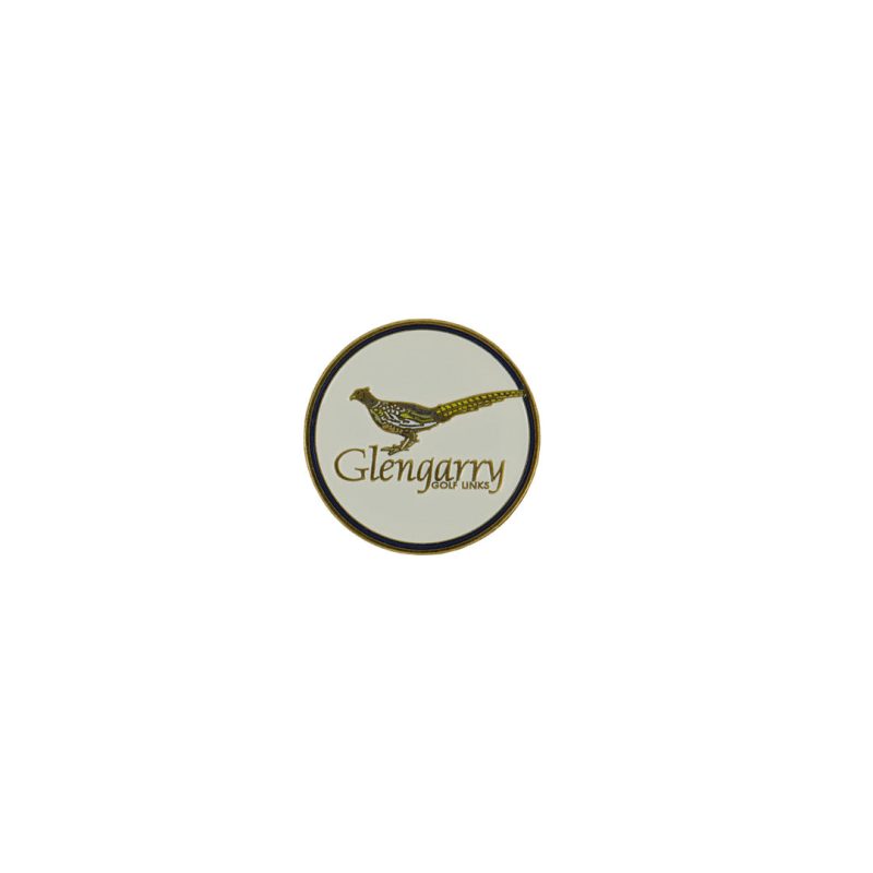 ahead Glengarry Golf Ball Markers BM4 GLENGA WHT 01