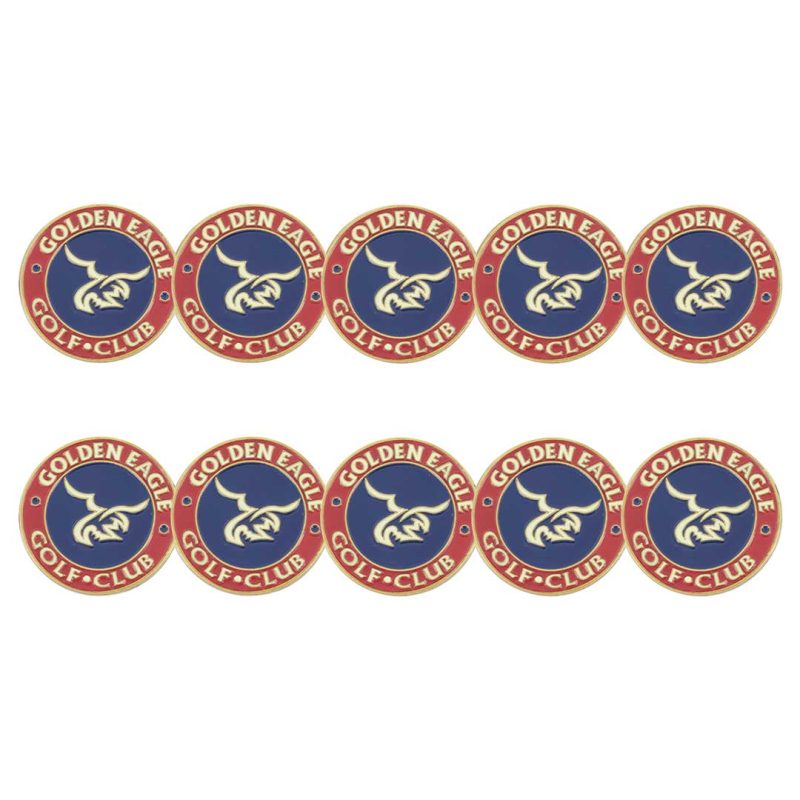 ahead Golden Eagle Golf Club Ball Markers BM4 HIDDEN BLK RD GRY