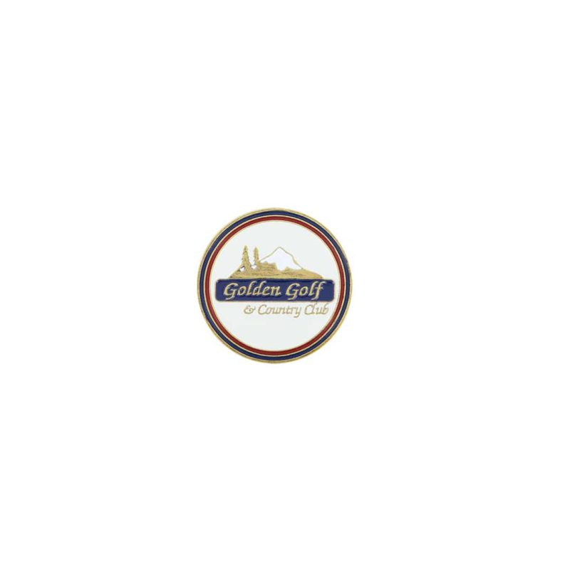 ahead Golden Golf Club Ball Markers BM4 GOLD WHT 2