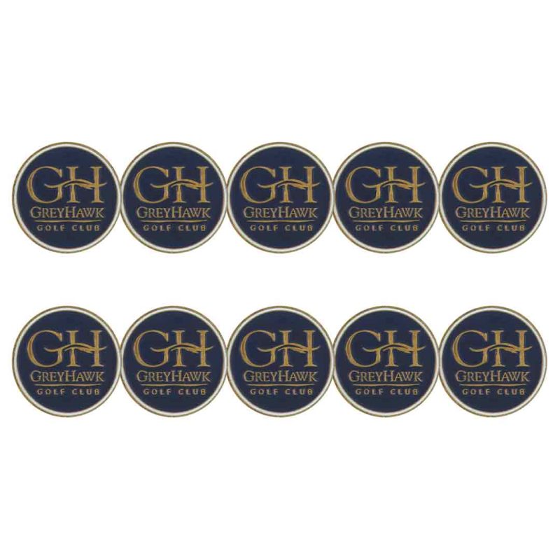 ahead GreyHawk Golf Club Ball Markers BM4R GREYHA 1 NVY 1