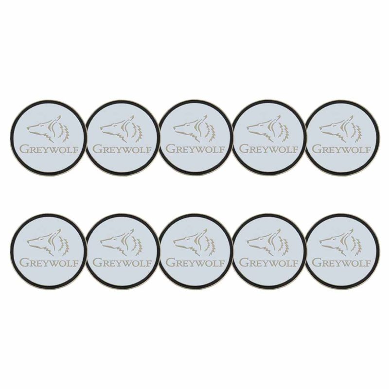 ahead Greywolf Golf Course Ball Markers BM4R GREYWOLF WHT 03