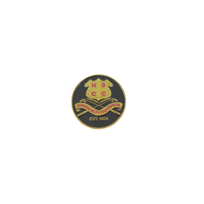 ahead Hamilton Golf Country Club Ball Markers BM4 HAMIL BLK RD 01