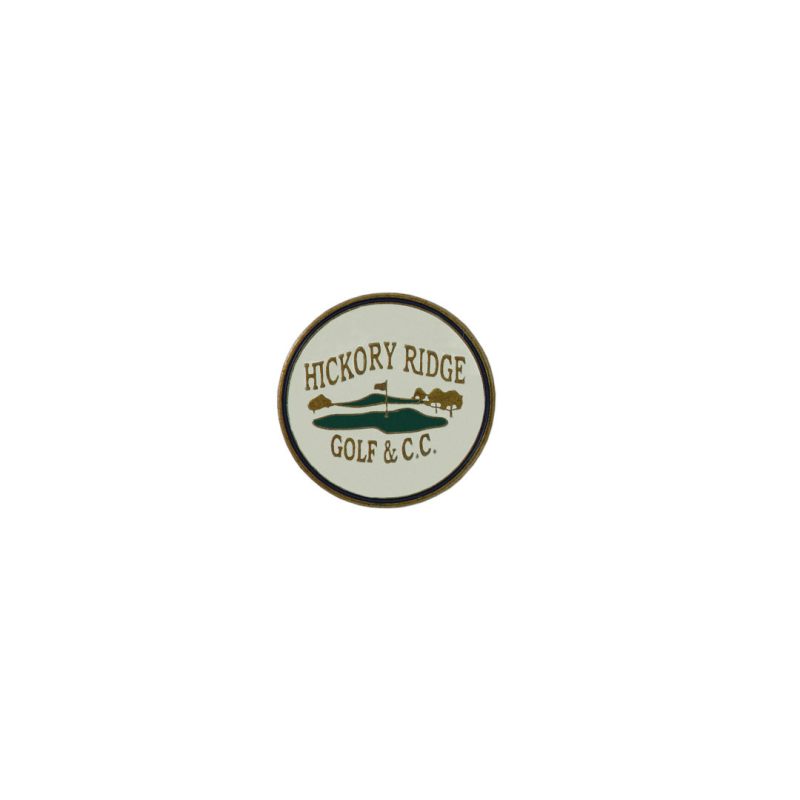 ahead Hickory Ridge Golf Country Club Ball Markers BM4R HICK WHT 01