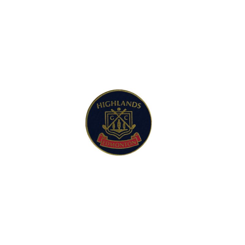 ahead Highlands Golf Course Edmonton Ball Markers BM4R HIGHGD BLK RED 01