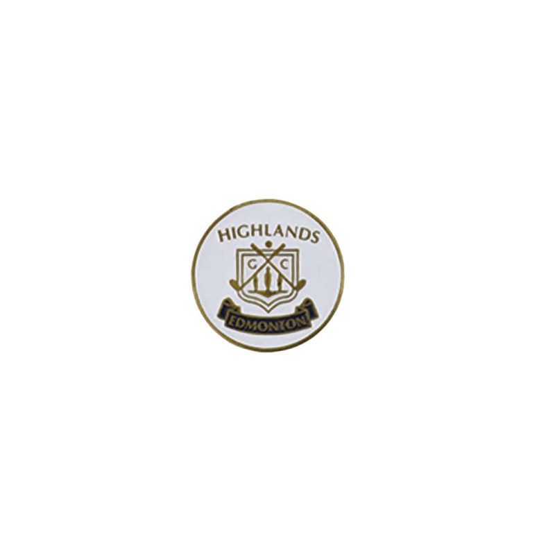 ahead Highlands Golf Course Edmonton Ball Markers HIGHGD WHT BLK