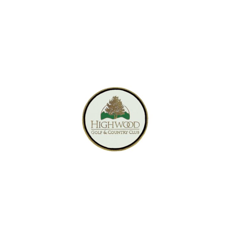 ahead Highwood Golf Country Club Ball Markers BM4R HIGHWO WHT 01