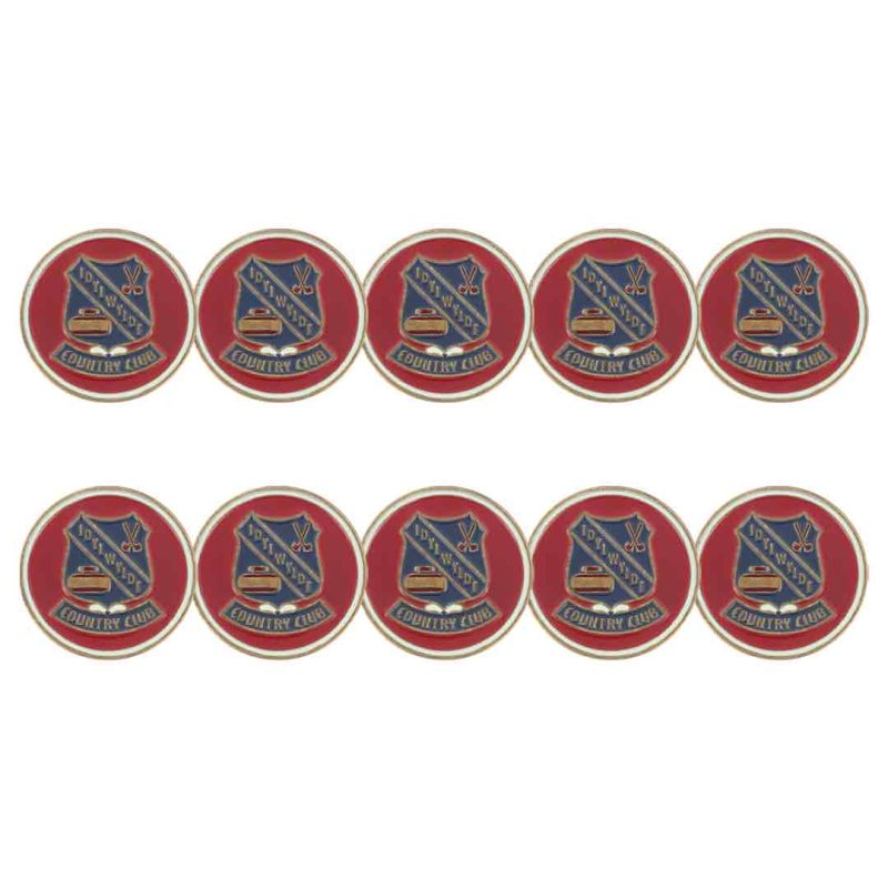 ahead Idylwylde Golf Country Club Ball Markers POKERSET MEDALLION RD 1