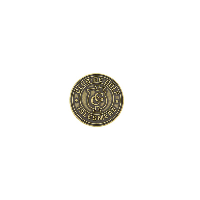 ahead Islesmere Club De Golf Ball Markers BM4R ISLES BRASS 01