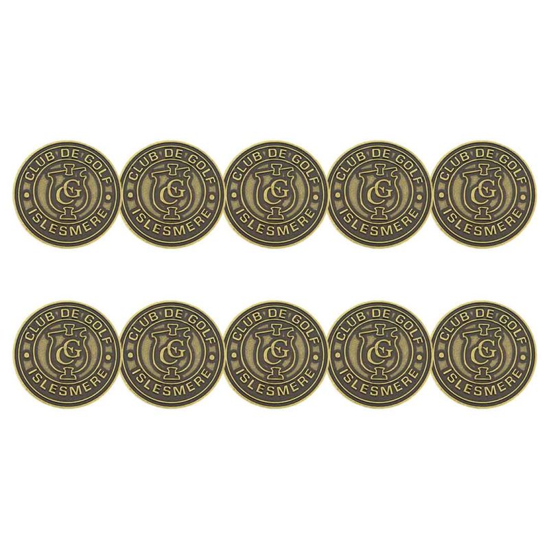 ahead Islesmere Club De Golf Ball Markers BM4R ISLES BRASS 03