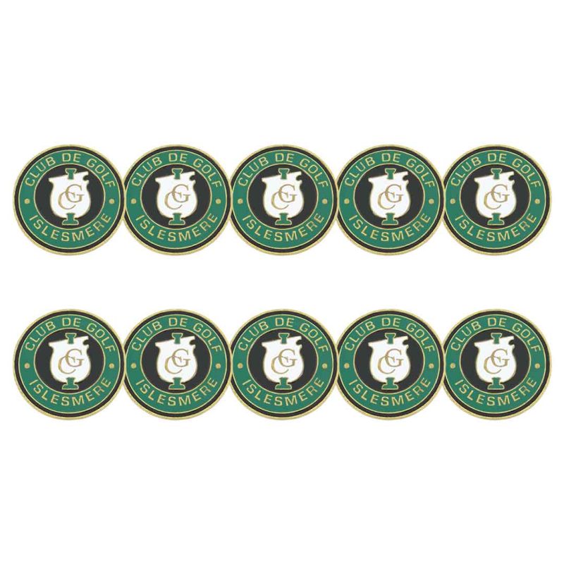 ahead Islesmere Club De Golf Ball Markers BM4R ISLES GRN 03