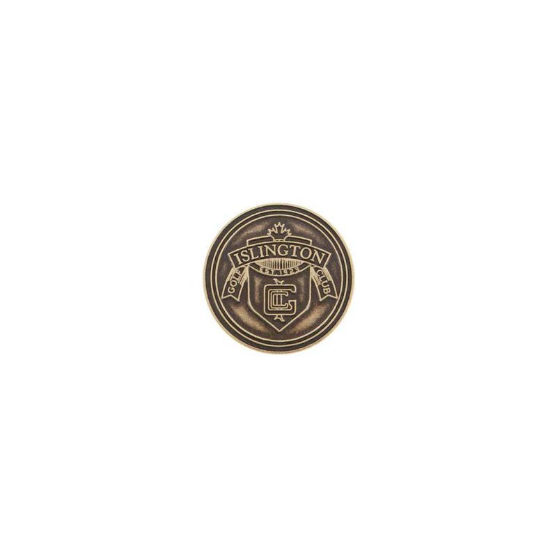 ahead Islington Club Ball Markers BM4 ISLIN BRSS 2