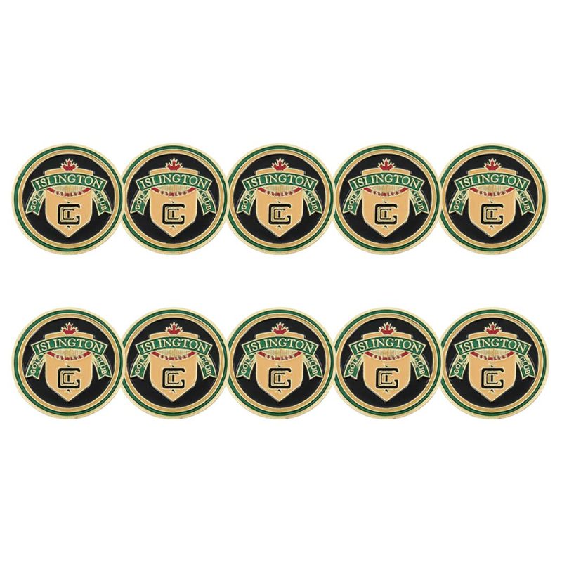 ahead Islington Golf Club Ball Markers BM4 ISLIN BLK 3