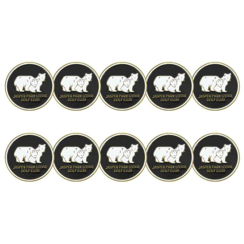 ahead Jasper Park Lodge Golf Ball Markers BM4R BEAR HIGH BLK 1