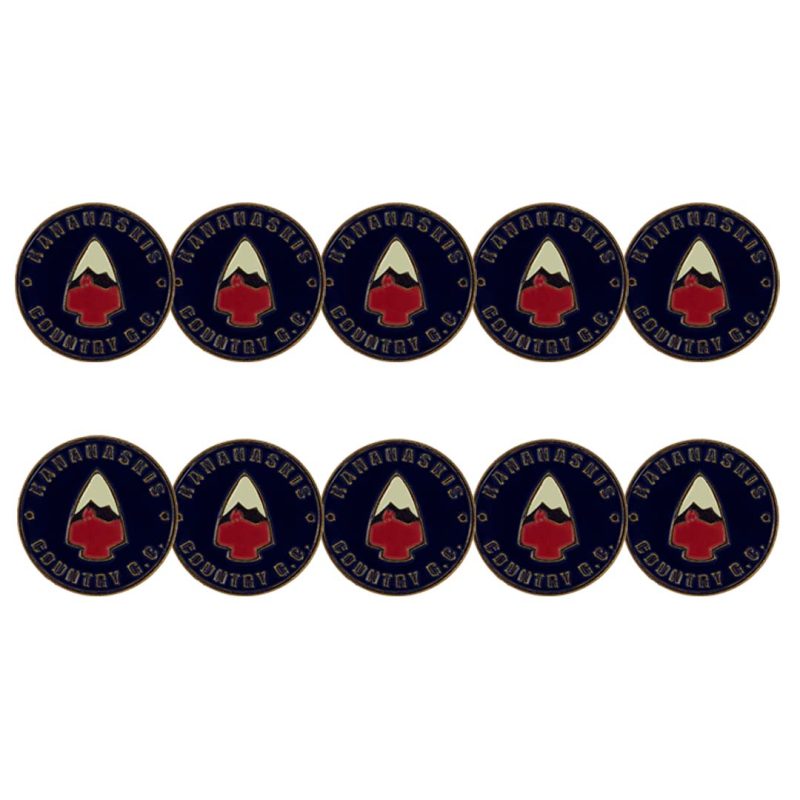 ahead Kananaskis Country Golf Club Ball Markers BM4R KANANA BLK RED 3