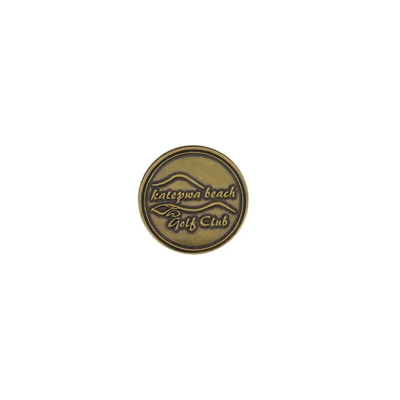 ahead Katepwa Beach Golf Club Ball Markers BM4R KATEPWA BRASS