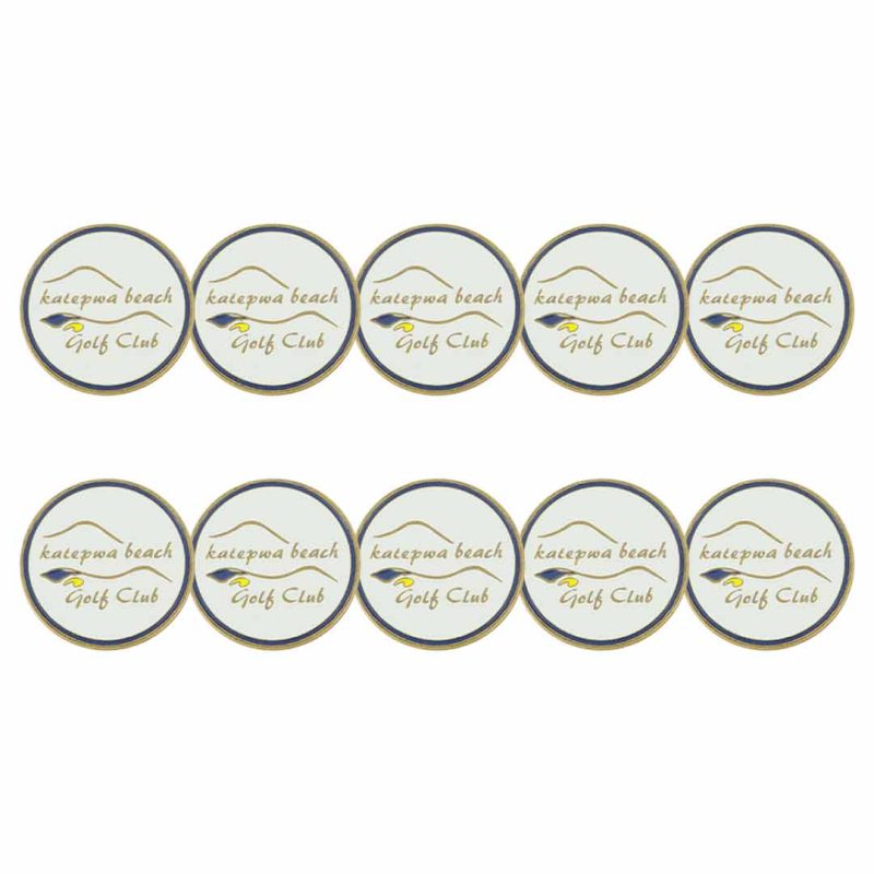 ahead Katepwa Beach Golf Club Ball Markers BM4R KATEPWA WHT 03