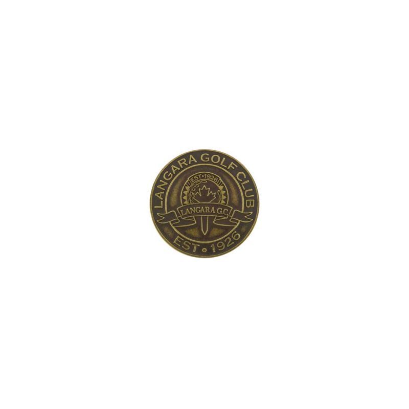 ahead Langara Golf Club Ball Markers BM4 LANG BRASS 2