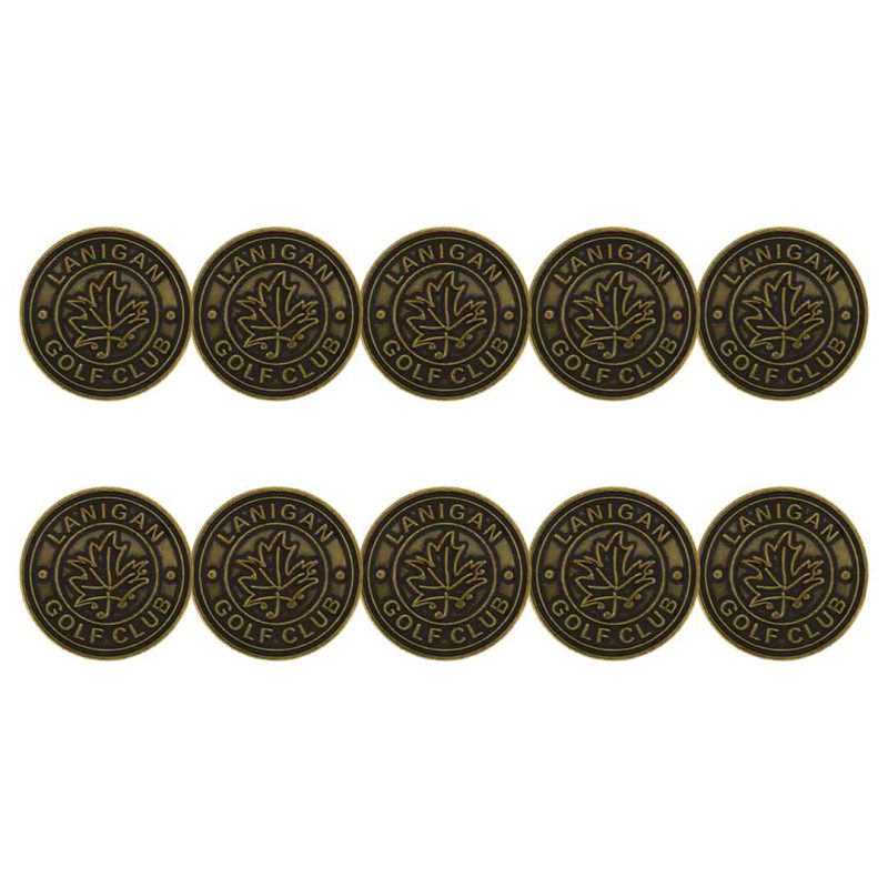 ahead Lanigan Golf Club Ball Markers BM4R LANIGAN BRASS 03