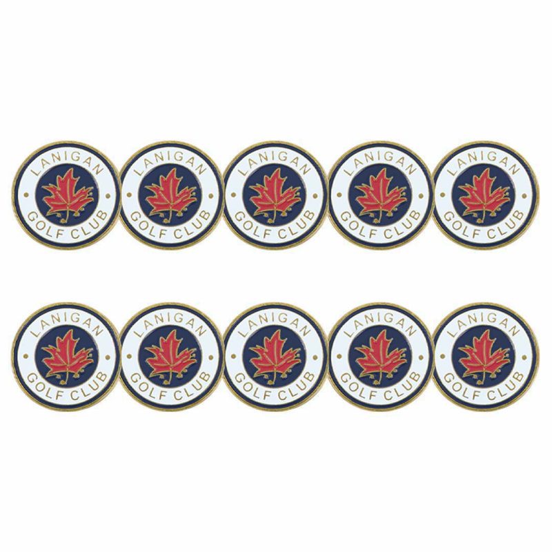 ahead Lanigan Golf Club Ball Markers BM4R LANIGAN WHTNVY 3