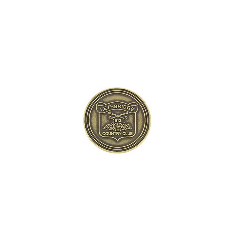 ahead Lethbridge Country Club Golf Ball Markers BM4 LETH BRASS