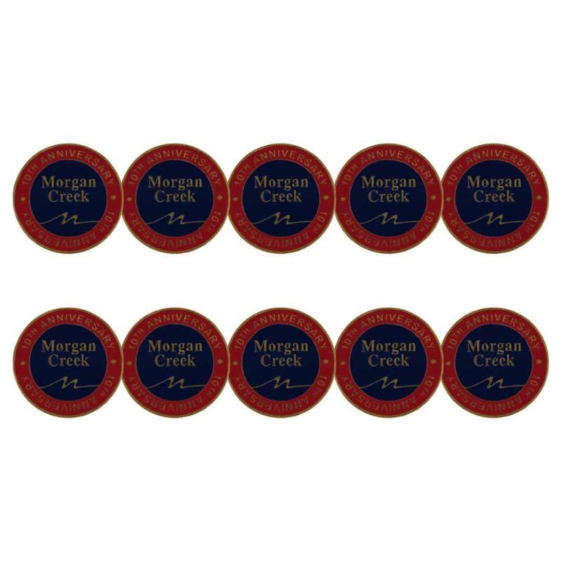 ahead Morgan Creek Golf Course 10th Anniversary Ball Markers BM4R MORGAN CR NVY 03