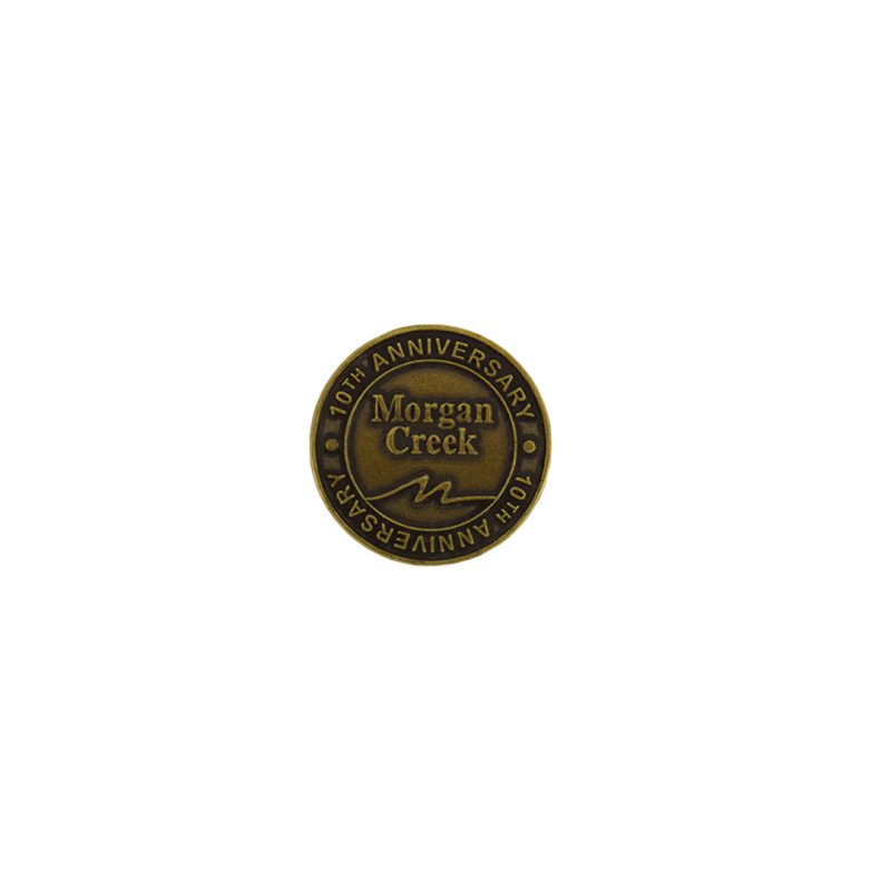 ahead Morgan Creek Golf Course 10th Anniversary Ball Markers BM4R MORGANCR BRSS 01