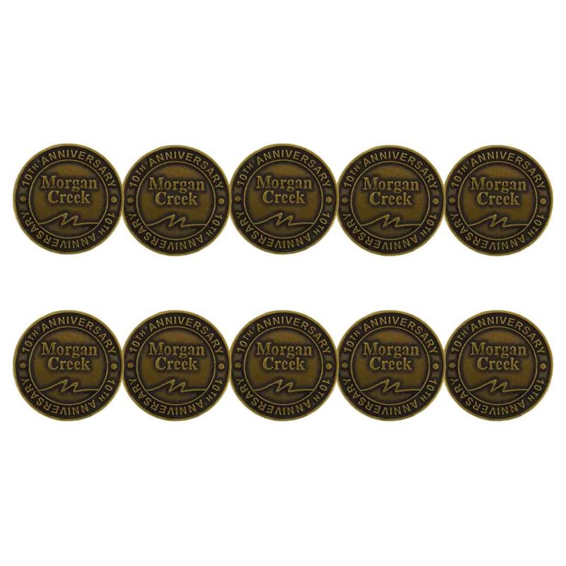 ahead Morgan Creek Golf Course 10th Anniversary Ball Markers BM4R MORGANCR BRSS 03