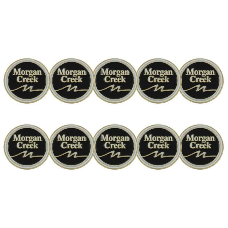 ahead Morgan Creek Golf Course Ball Markers BM4 MORGAN BLK