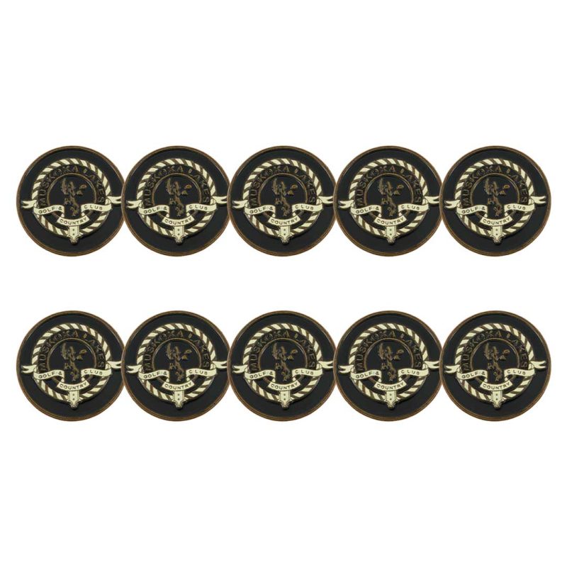 ahead Muskoka Lakes Golf Country Club Ball Markers BM4R MUSKOK BLK