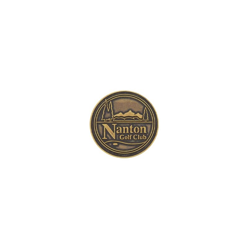 ahead Nanton Golf Club Ball Markers BM4R NANTON BRSS 2