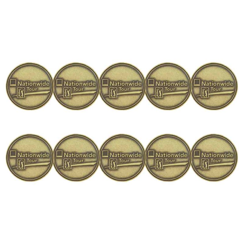 ahead Nationwide Tour Ball Markers BM4 NATWIDE BRASS 1