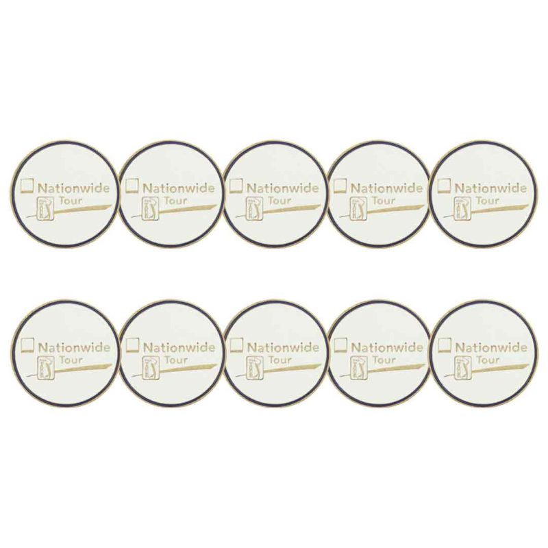 ahead Nationwide Tour Golf Ball Markers BM4 NATWIDE WHT