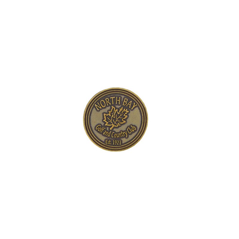 ahead North Bay Golf Country Club Ball Markers BM4R NGBC NORTHBAY BRASS 01