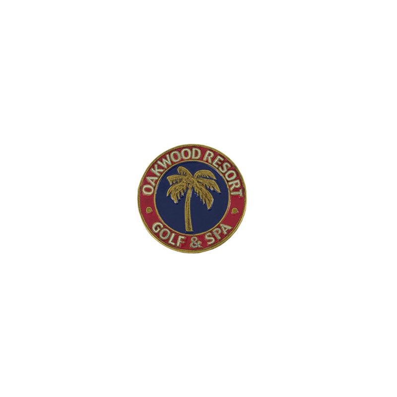 ahead Oakwood Resort Golf Spa Ball Markers BM4 OAK NVYRED 01