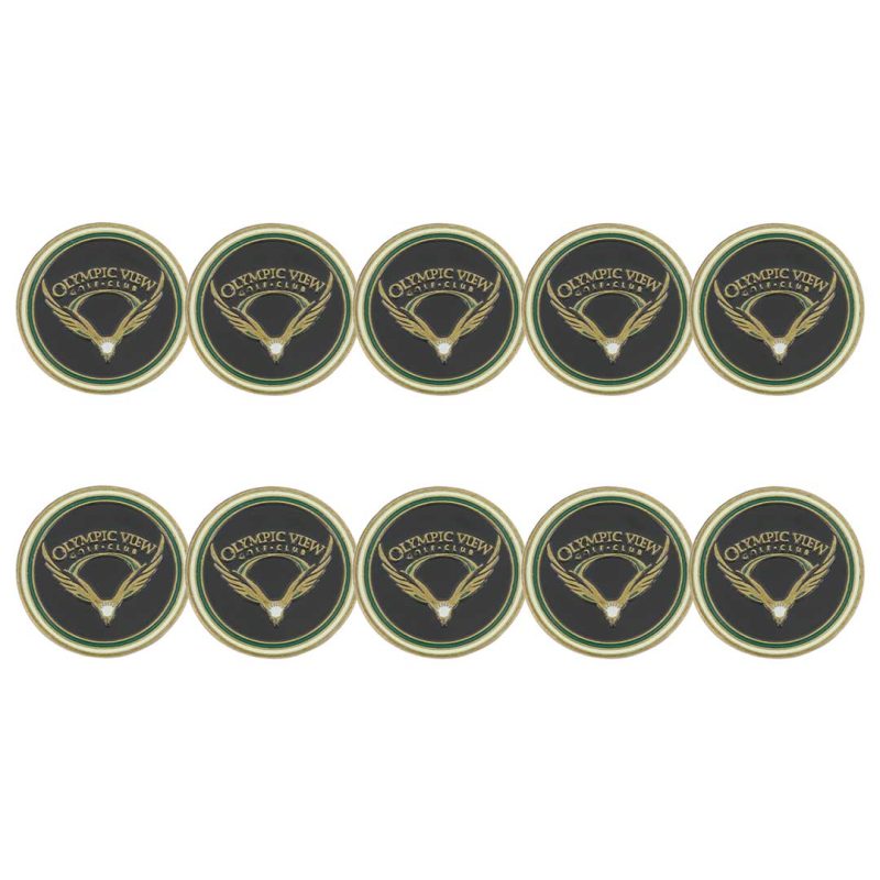 ahead Olympic View Golf Club Ball Markers OLYMPIC VIEW BLK