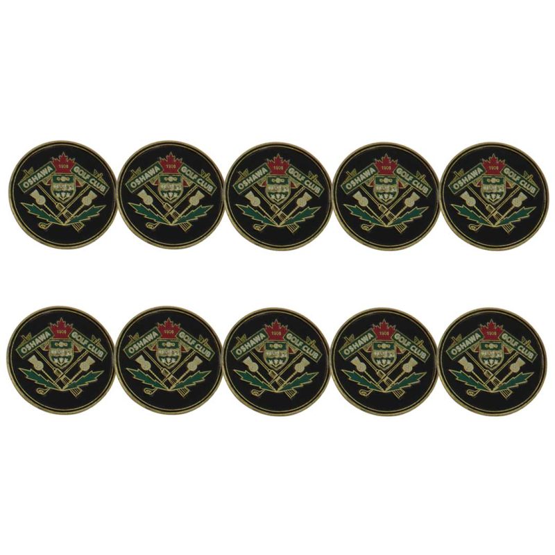 ahead Oshawa Golf Club Ball Markers BM OSHAWA BLK