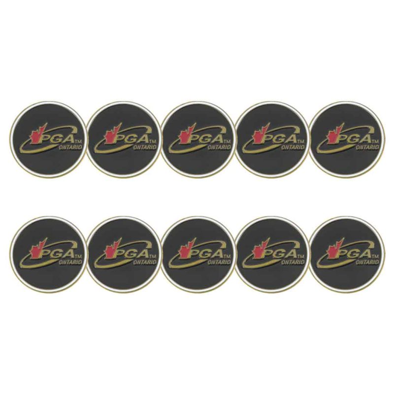 ahead PGA of Ontario Ball Markers BM4R OPGA BLK 1