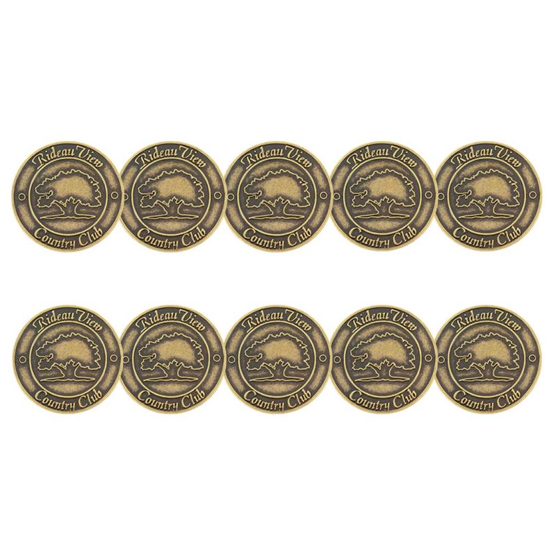 ahead Rideau View Country Club Ball Markers BM4 RIDE BRASS 3