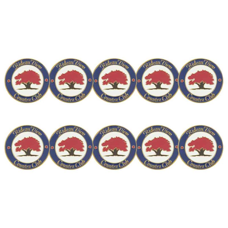 ahead Rideau View Country Club Golf Ball Markers BM4 RIDE NVYWHT 1