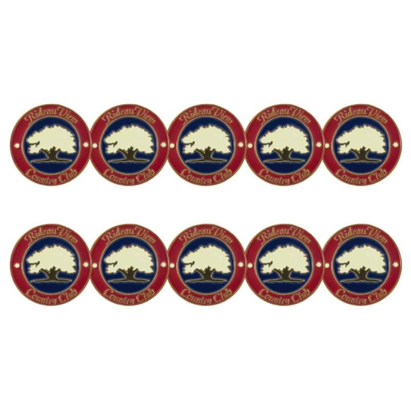 ahead Rideau View Country Club Golf Ball Markers BM4 RIDE REDNVY