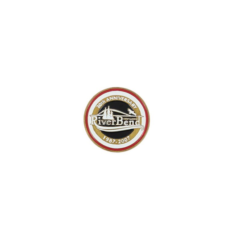 ahead River Bend 20th Anniversary Golf Ball Markers BM4R RIVBEN 1 BLK