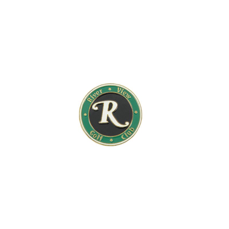 ahead River View Golf Club Ball Markers BM RIVERV GRNBLK 01