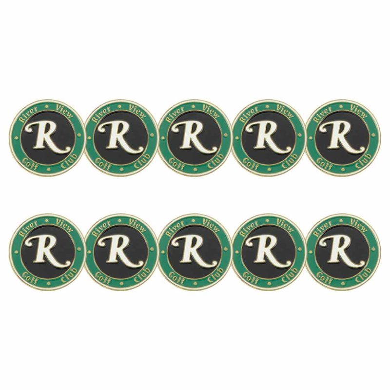 ahead River View Golf Club Ball Markers BM RIVERV GRNBLK 03