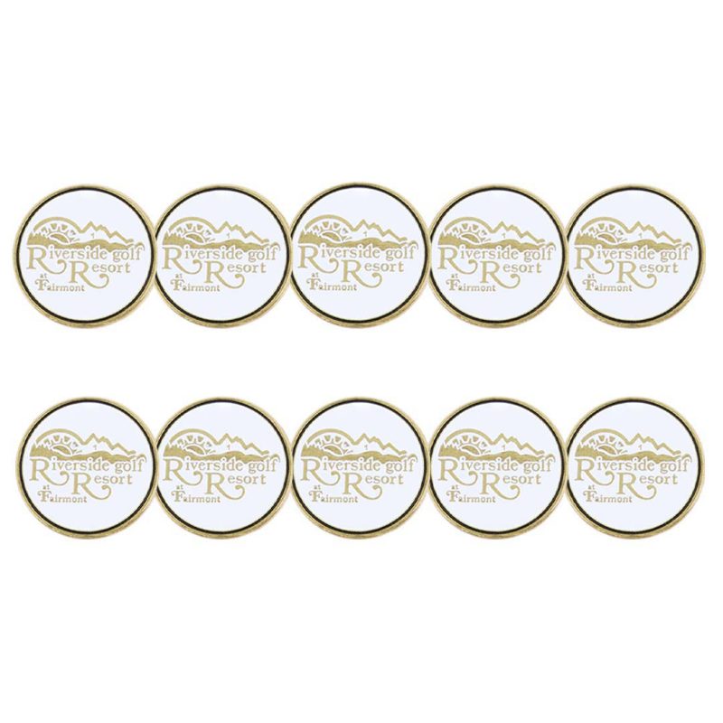 ahead Riverside Golf Resort Ball Markers BM RIVERS WHT 3