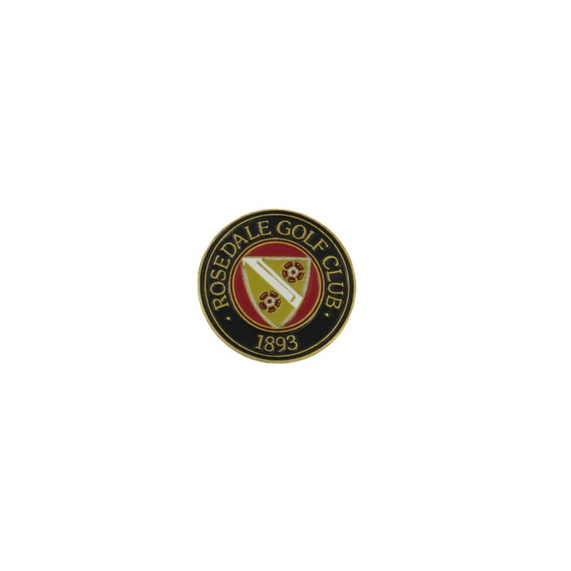 ahead Rosedale Golf Club Ball Markers BM4 ROSEDA BLKRED 01