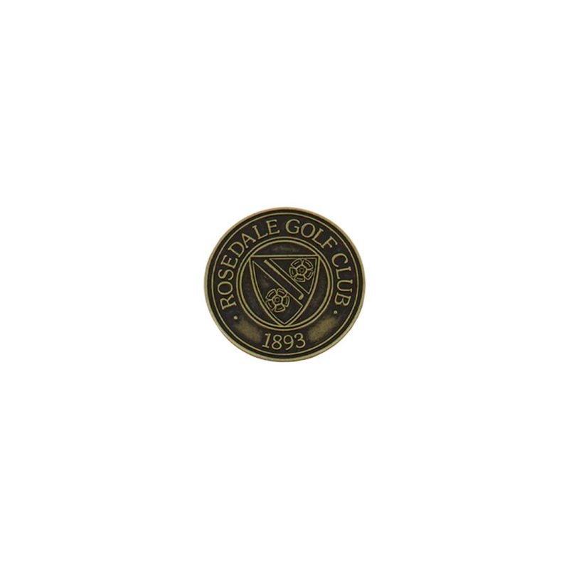 ahead Rosedale Golf Club Ball Markers BM4 ROSEDA BRASS 01