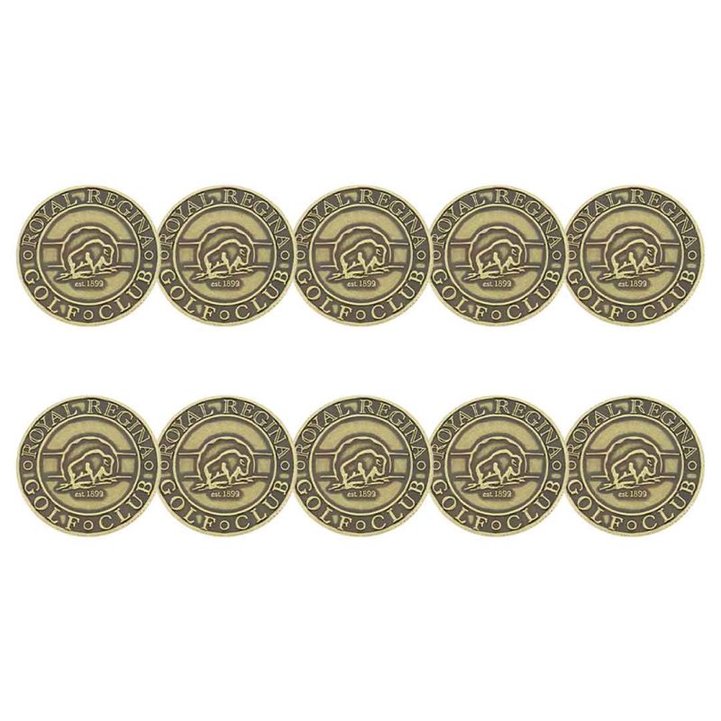 ahead Royal Regina Golf Club Ball Markers BM4 REGI BRSS 03