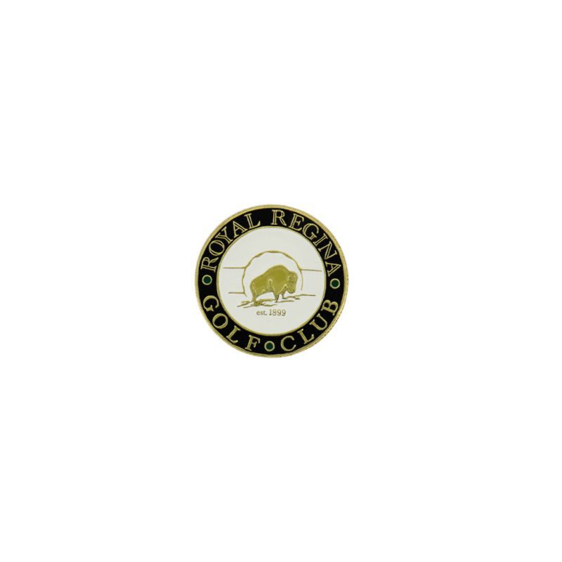 ahead Royal Regina Golf Club Ball Markers BM4RREGI BLK WHT GOLD 01