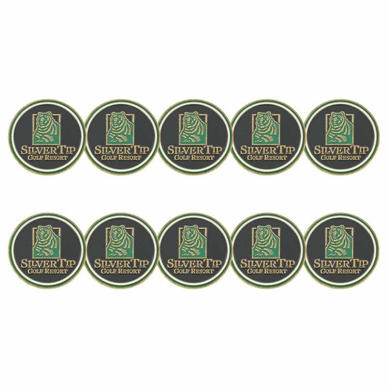 ahead Silver Tip Golf Resort Ball Markers BM4 SILTIP BLK 03